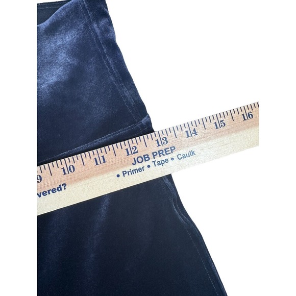 Spanx Womens Medium Blue Velvet Pull On Leggings Skinny High Rise Going Out - Picture 4 of 7